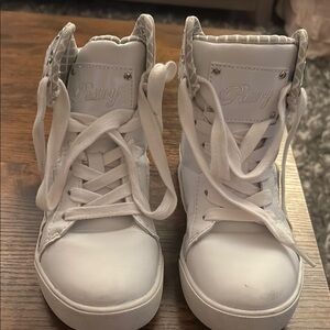 Pastry White Quilted High-Top Sneakers